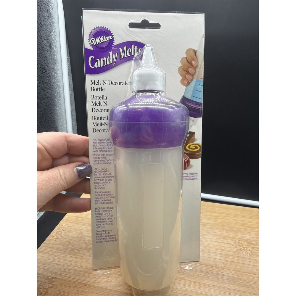 Wilton Candy Melts Melt-N-Decorate Silicone Bottle 1904-6556 Microwave Safe New